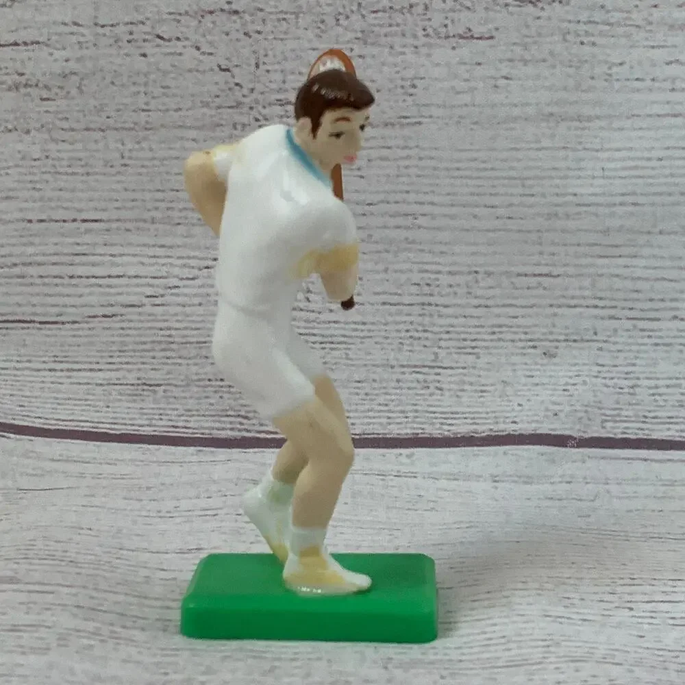 Vintage 1972 Wilton Plastic Tennis Player Cake Topper Figurine #1306-1276